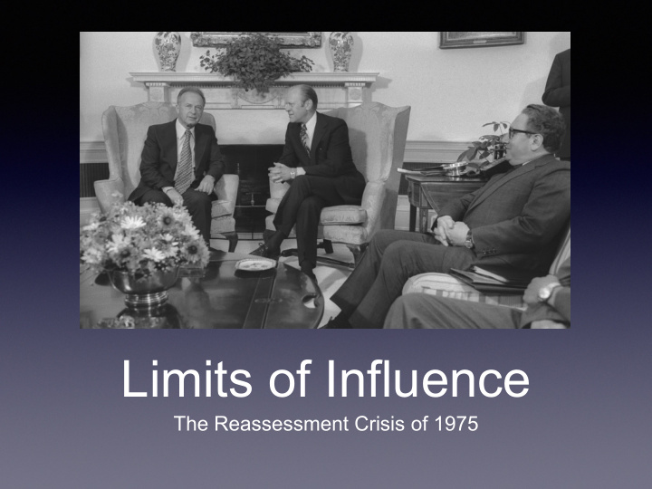 limits of influence