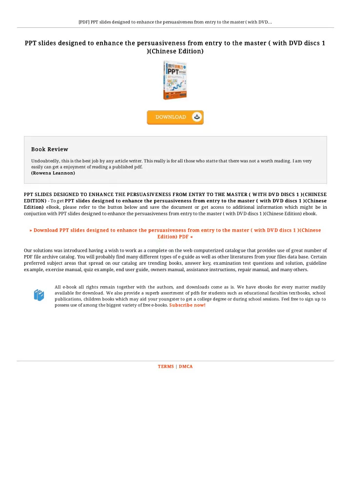 ppt slides designed to enhance the persuasiveness from