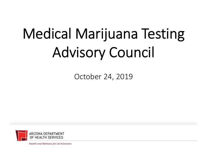 me medica cal ma marijuana te testing advisor advisory