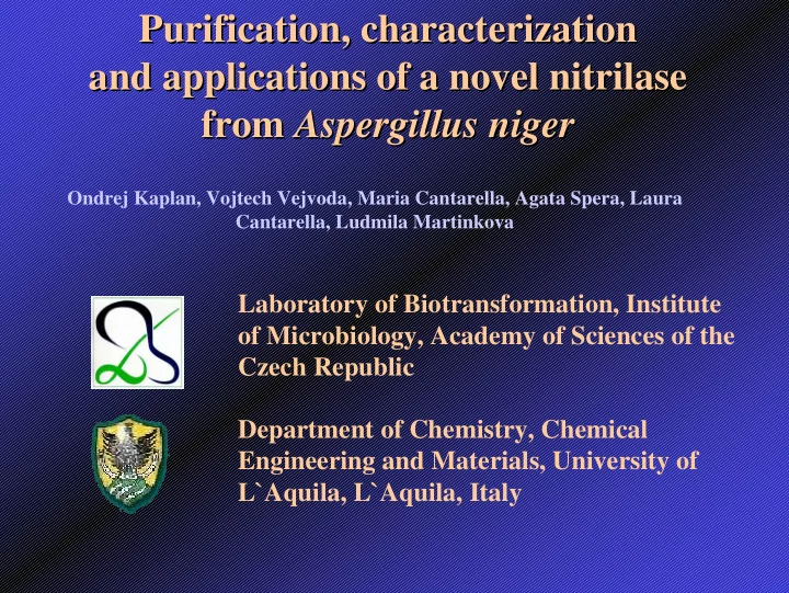 purification characterization characterization