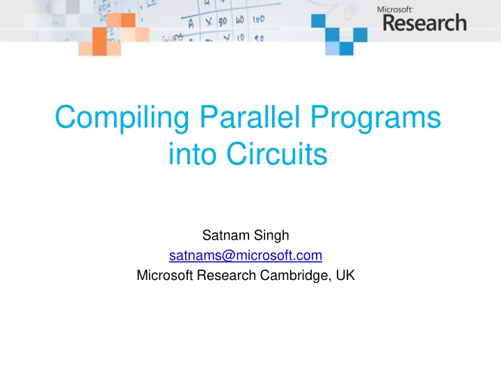 compiling parallel programs into circuits