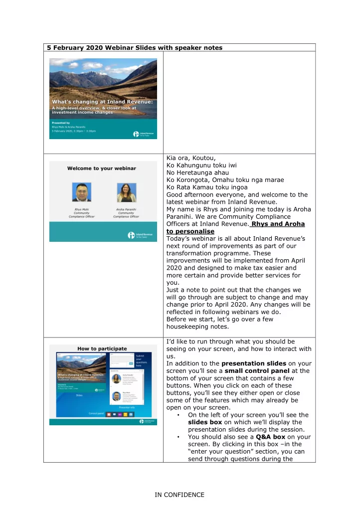 5 february 2020 webinar slides with speaker notes kia ora