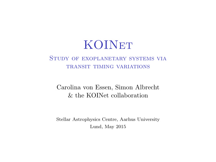 koinet