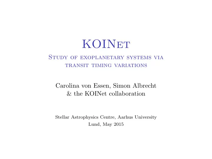 koinet
