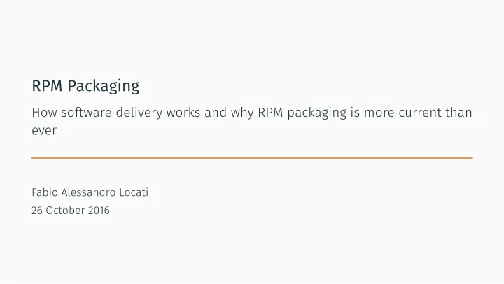 rpm packaging