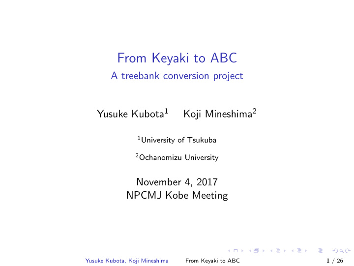 from keyaki to abc