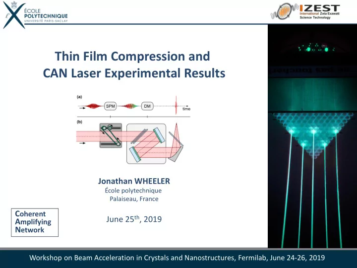 thin film compression and can laser experimental results
