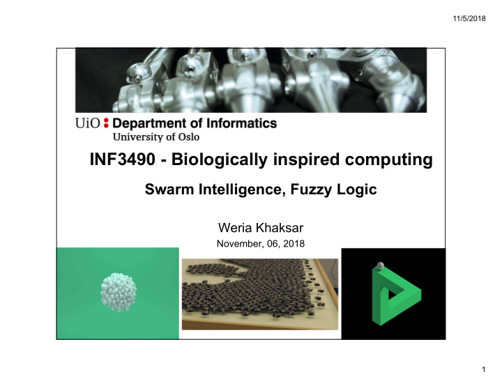 inf3490 biologically inspired computing