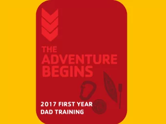2017 FIRST YEAR  DAD TRAINING  Boys: Pals Forever  Girls: Friends Always  STAFF  Andrew Crook,