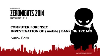 Ivanov Boris  #whoami  Ivanov Boris:  Senior Computer Forensics Specialist LLC  Group-IB