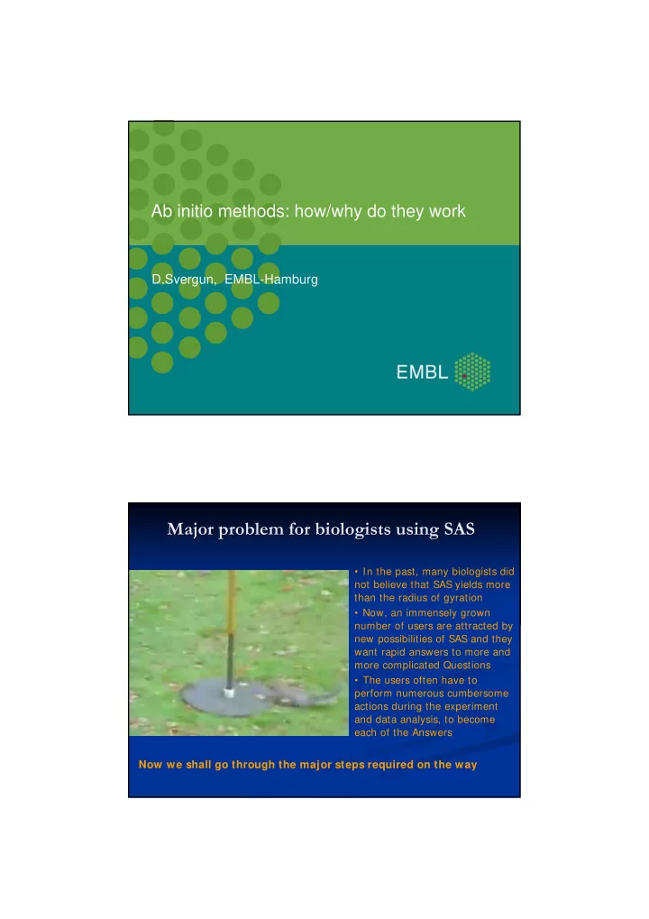 major problem for biologists using sas major problem for