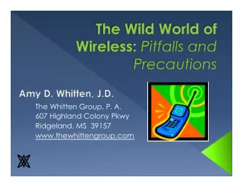 The Whitten Group, P. A.  607 Highland Colony Pkwy  Ridgeland, MS  39157  www.thewhittengroup.com