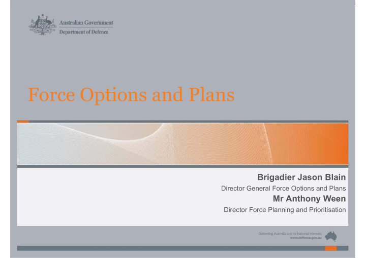 force options and plans