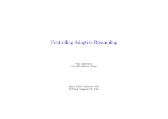 Controlling Adaptive Resampling  Fons Adriaensen  Casa della Musica, Parma  Linux Audio Conference
