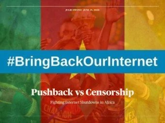 Pushback vs Censorship  Fighting Internet Shutdowns in Africa  BEFORE WE DIVE INTO THE SUBJECT,