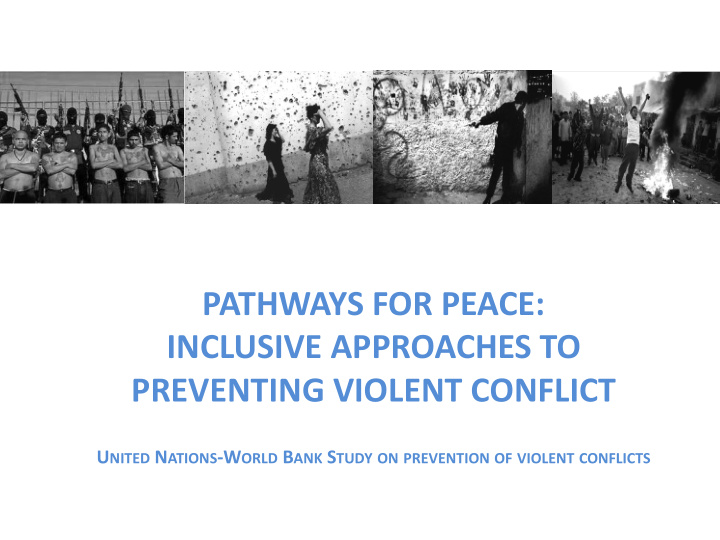 pathways for peace inclusive approaches to preventing