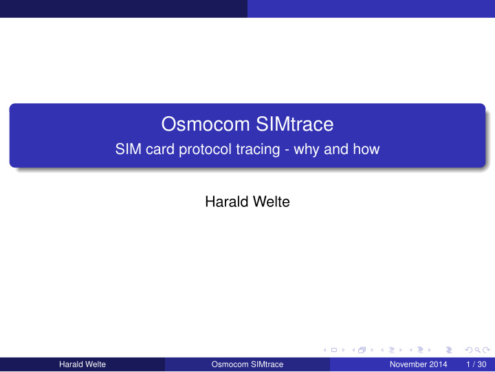 osmocom simtrace