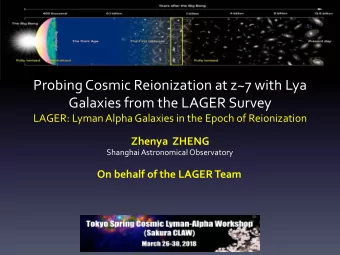 Probing Cosmic Reionization at z~7 with Lya  Galaxies from the LAGER Survey LAGER: Lyman Alpha
