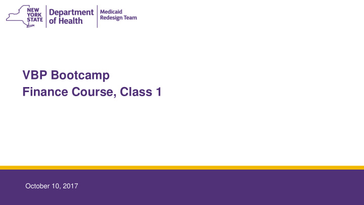 vbp bootcamp finance course class 1