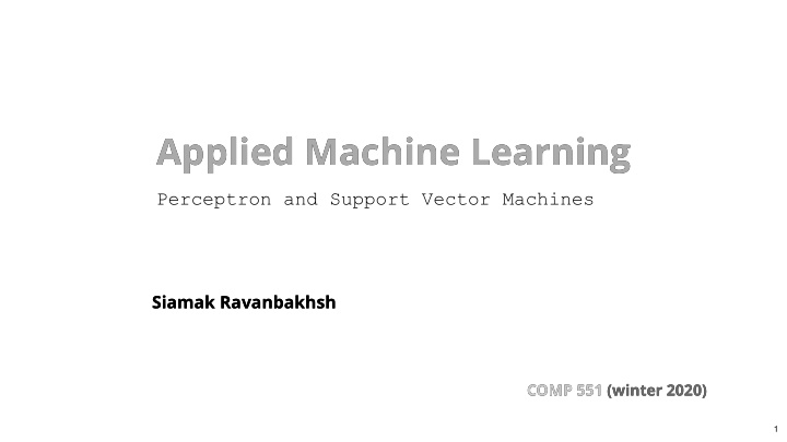 applied machine learning applied machine learning