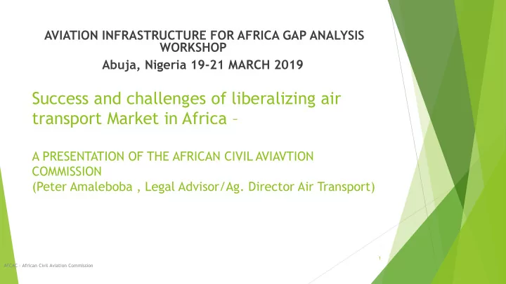 success and challenges of liberalizing air transport