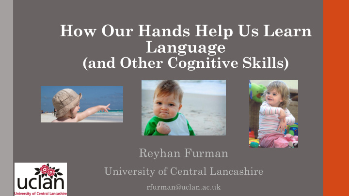 how our hands help us learn language