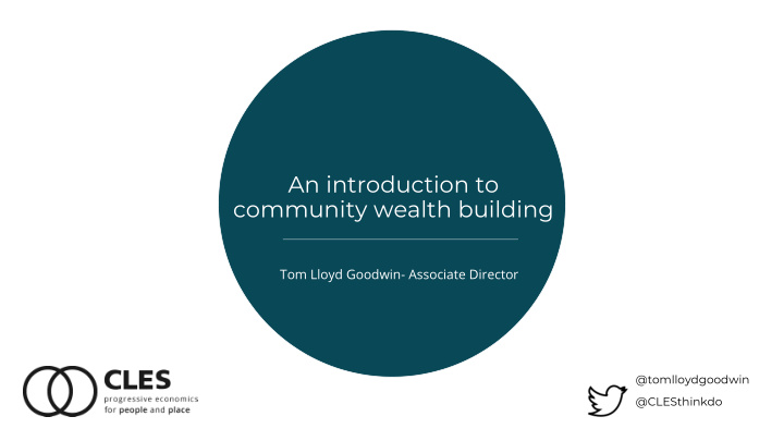 an introduction to community wealth building