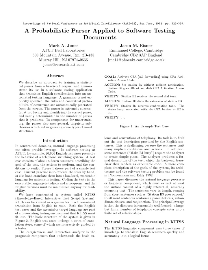 proceedi ngs of national conference on artificia l