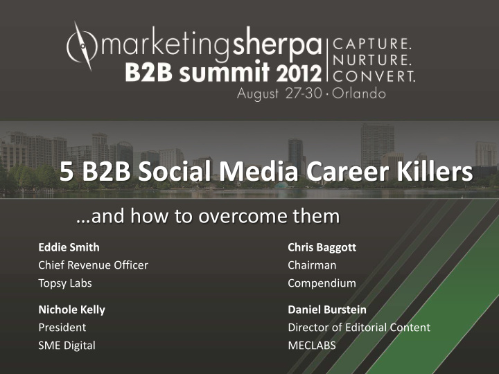 5 b2b social media career killers
