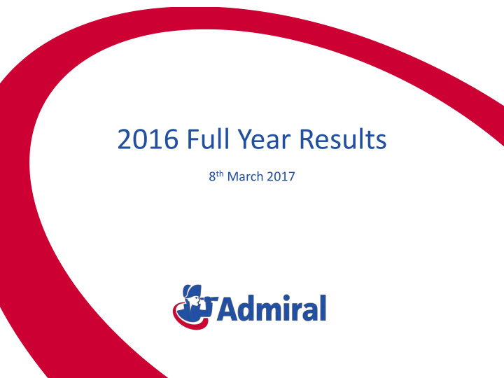 2016 full year results