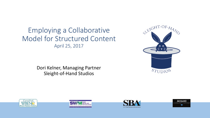 employing a collaborative model for structured content