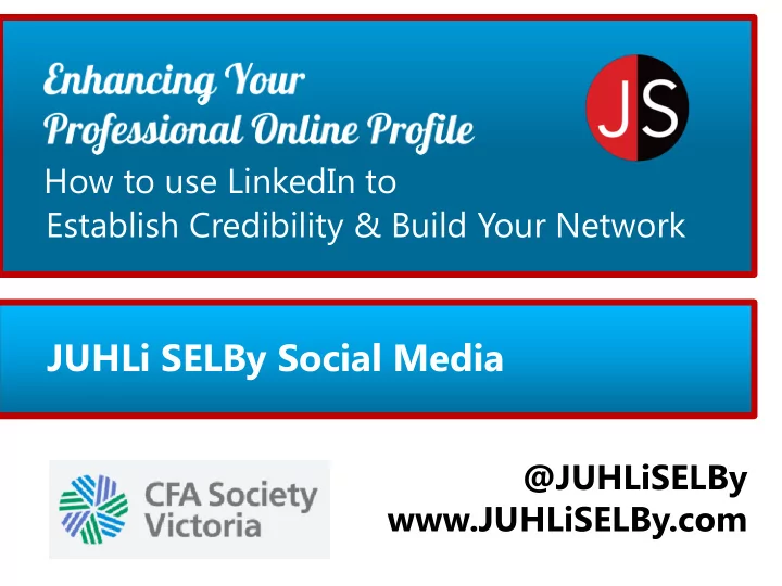 juhli selby social media
