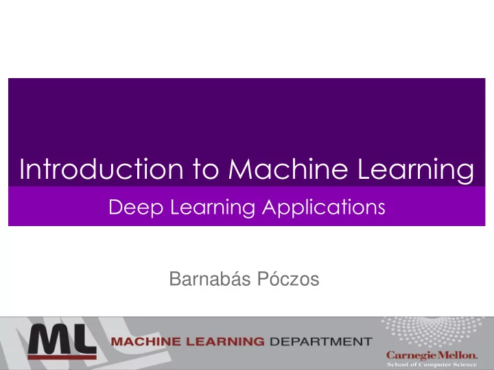 introduction to machine learning