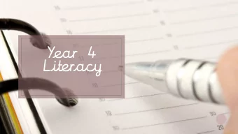 Year 4  Literacy  Lesson One  I can consistently choose nouns or  pronouns appropriately to aid