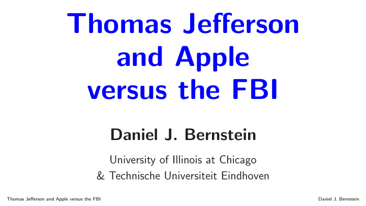 thomas jefferson and apple versus the fbi