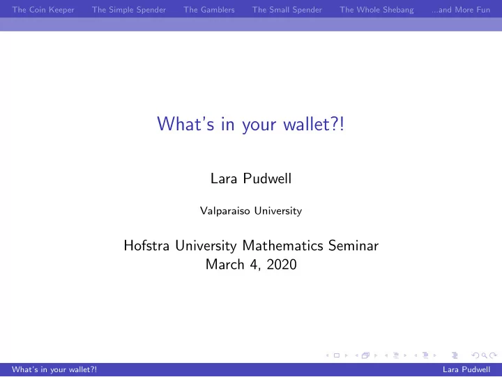 what s in your wallet