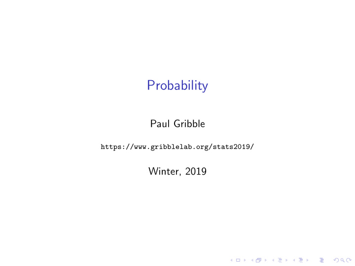 probability