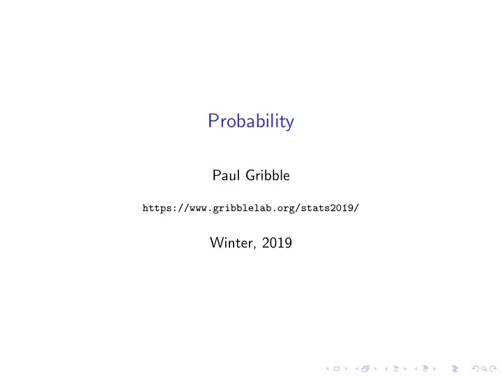 probability