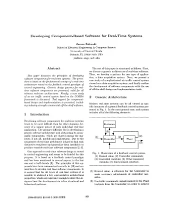 Developing Component-Based Software for Real-Time Systems