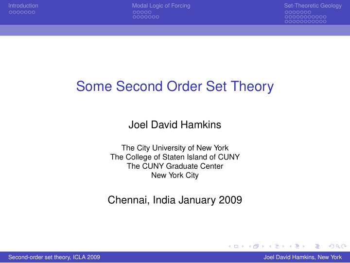 some second order set theory