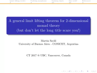 A general limit lifting theorem for 2-dimensional  monad theory  (but dont let the long title