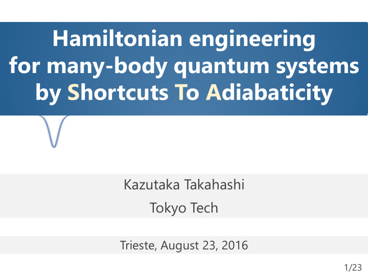hamiltonian engineering for many body quantum systems by