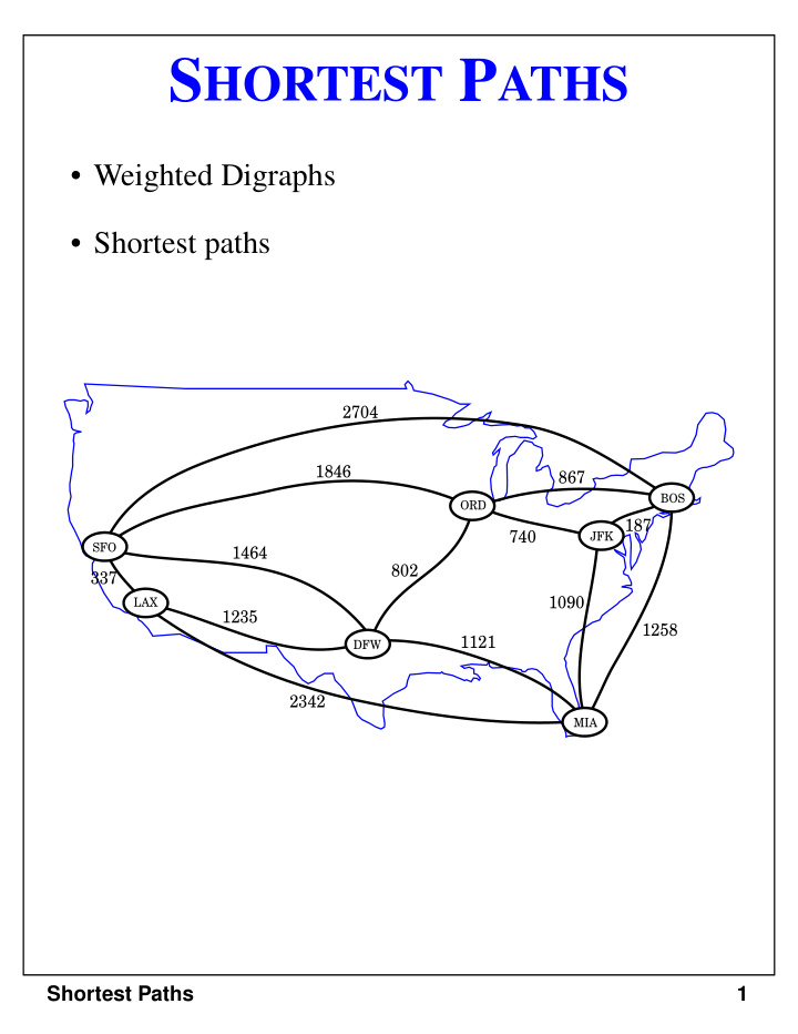 weighted graphs