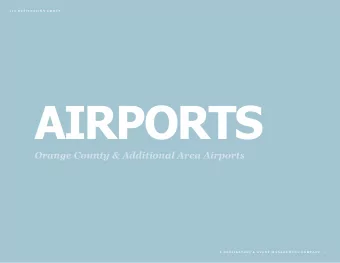 AIRPORTS  Orange County &amp; Additional Area Airports  A  D E S T I N A T I O N  &amp;  E V E N T
