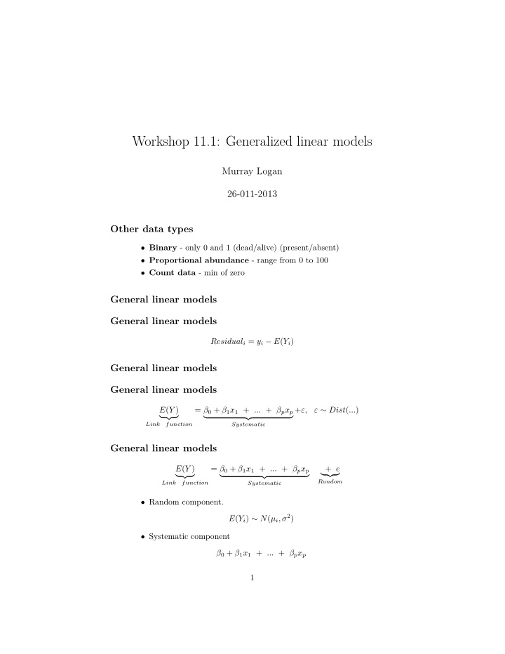 workshop 11 1 generalized linear models