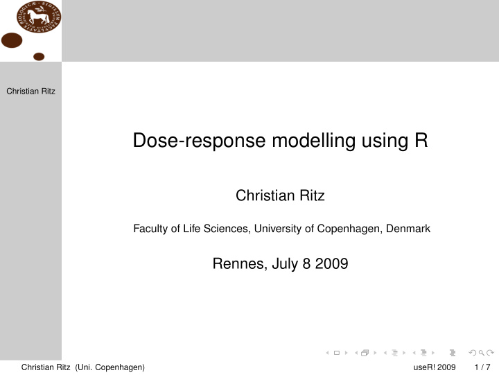 dose response modelling using r