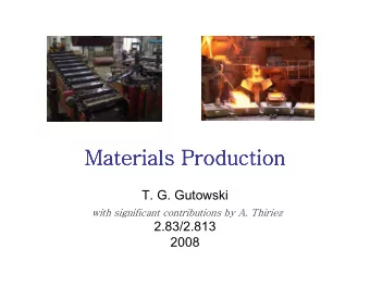 Materials Production  Materials Production  Materials Production  Materials Production  T. G.