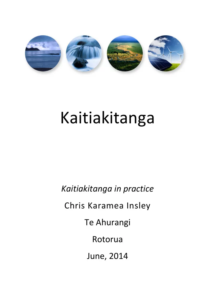 kaitiakitanga