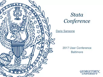 Stata  Conference  Dario Sansone  2017 User Conference  Baltimore  Now You See Me  High School