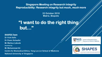 I w  I want  nt to do th  o do the rig  ight  ht thi  hing  ng  but ut   SHAPE  APES  S